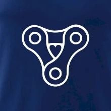 Cyklo srdce reťaz trojuholník