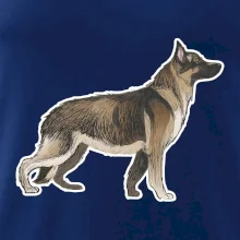 Nemecký ovčiak - hnedý kreslený