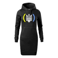 Ukrajina trojzubec s farbami Ukrajina trojzubec s farbami