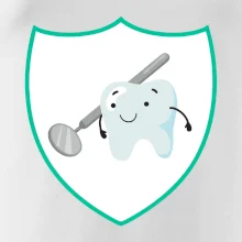 Zúbok na prsníku - zrkadlo