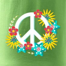 Peace symbol abstraktný