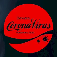 Corona virus pandemic logo Corona virus pandemic logo
