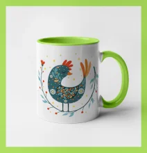 Folklór - sliepky s margarétkami Folklór - sliepky s margarétkami