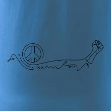 Päsť a symbol mieru