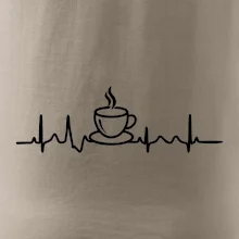EKG hrnček kávy