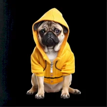 Mops v mikine Mops v mikine