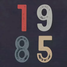 Vintage číslica 1985