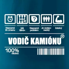 Čiarový kód - Vodič kamiónu Čiarový kód - Vodič kamiónu