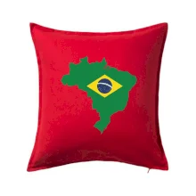 Brazília vlajka v mape