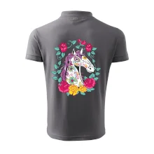 Kôň farebný s kvetinami