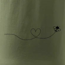 Dráha letu včely - srdce