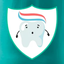 Zúbok na prsníku - zubná pasta