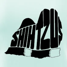 Shih-tzu - nápis v tele Shih-tzu - nápis v tele