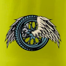 Moto koleso s krídlami