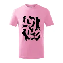 Border kólia siluety