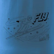 Skokan na lyžiach čierny obrázok FLY