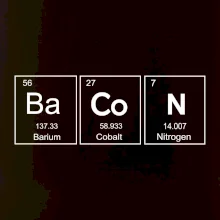 Bacon - periodická tabuľka Bacon - periodická tabuľka