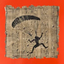 Egyptské hieroglyfy paraglide