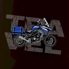 Cestovná enduro modrá