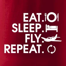 Eat sleep fly repeat