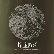 Klínovec - vrstevnice v kruhu