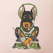 Bojový doberman (Pecka design)