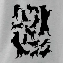 Border kólia siluety