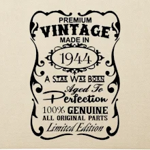 Vintage Etiketa - 1944