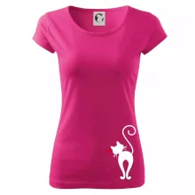 Zamilovaná mačka zozadu