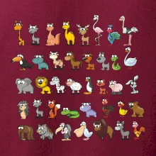 Tričko plné zvieratiek