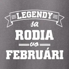 Legendy sa rodia vo februári