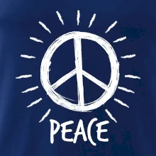 Peace symbol čiernobiely