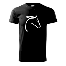 Kôň - hlava silueta Kôň - hlava silueta