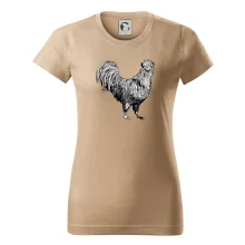 Kohút kreslený čiernobiely