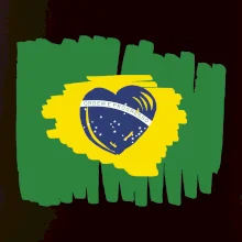 Brazília vlajka srdca