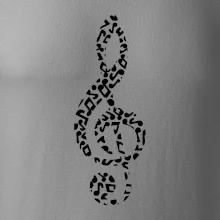 Husľový kľúč z nôt