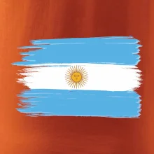 Argentína vlajka kreslená štetkou