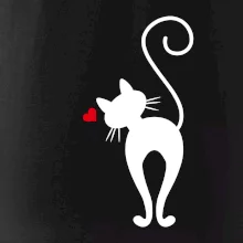 Zamilovaná mačka zozadu Zamilovaná mačka zozadu