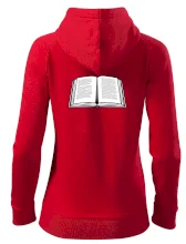 Kniha čiernobiela otvorená s textom