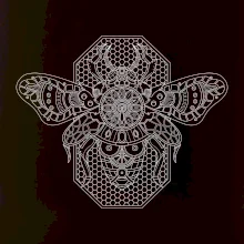 Steampunk včela čiernobiela Steampunk včela čiernobiela