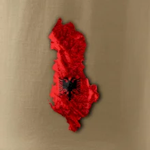 Mapa Albánsko reliéf hôr