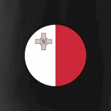 Vlajka Malta okrúhla veľká