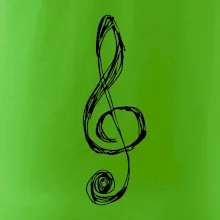 Husľový kľúč kreslený Husľový kľúč kreslený