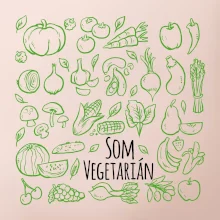 Som vegetarián - zelenina vo štvorci