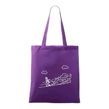 Kreslený lyžiar na horách