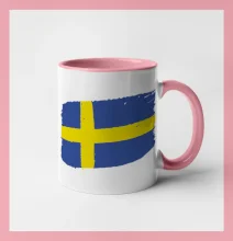 Švédsko vlajka štetkou