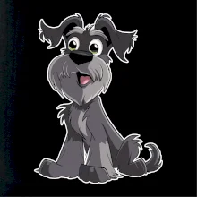 Bradáč kreslený sediaci