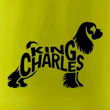 Kavalier king Charles španiel nápis v tele