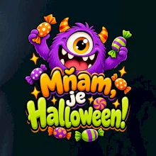 Mňam je Halloween cukríkové strašidlo