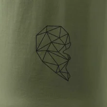 Párový motív srdca geometrie - ONA